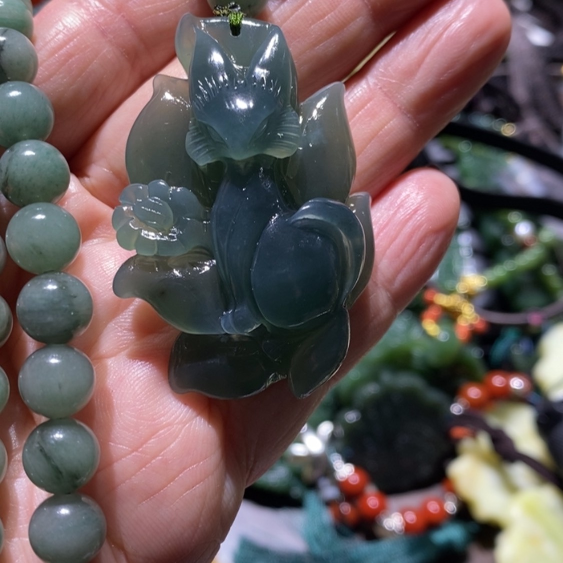 【闪购商品】岫玉毛衣链未镶嵌
