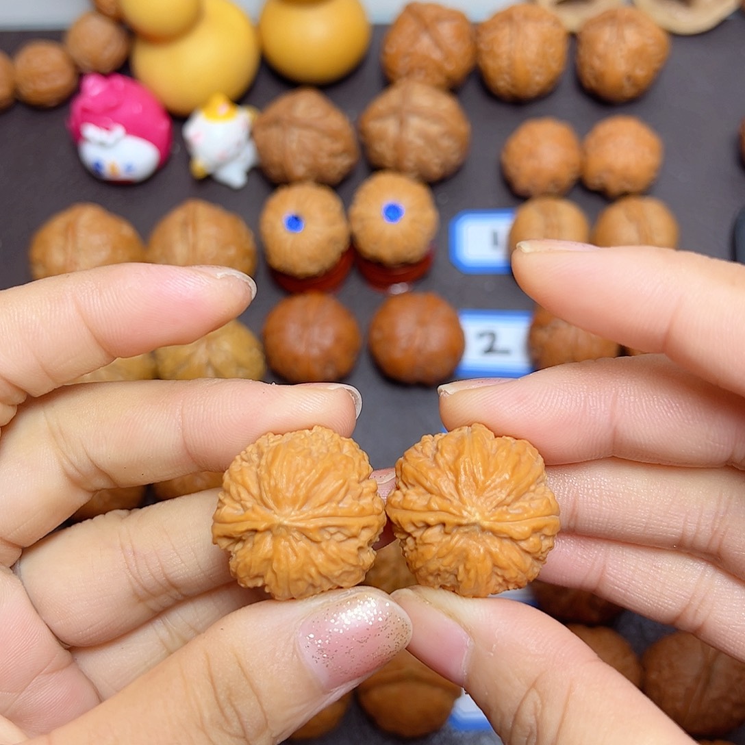 把件文玩核桃26尺莲花磨盘福利对003