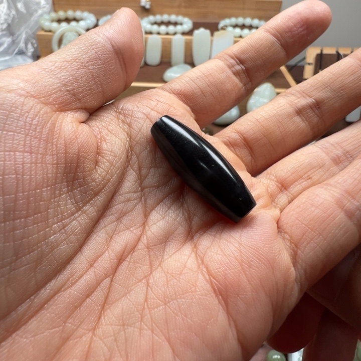 少***玩和田玉未镶嵌颈饰青花勒子