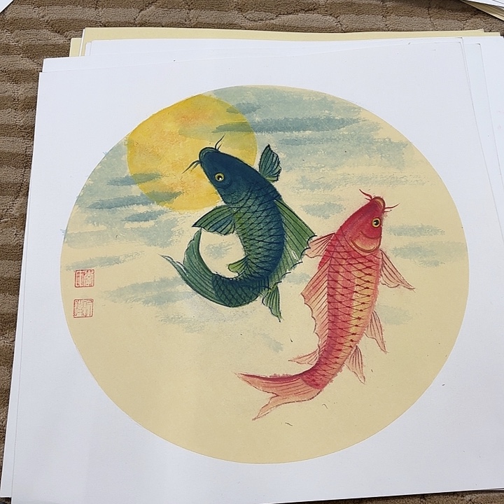 国画花鸟的翅膀和翅膀都是白色的