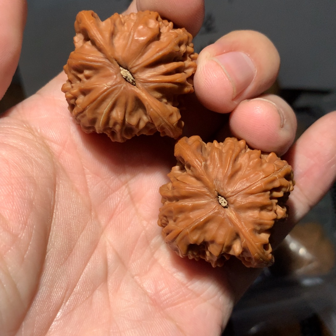 平***山文玩核桃把件春山哥专拍磨盘