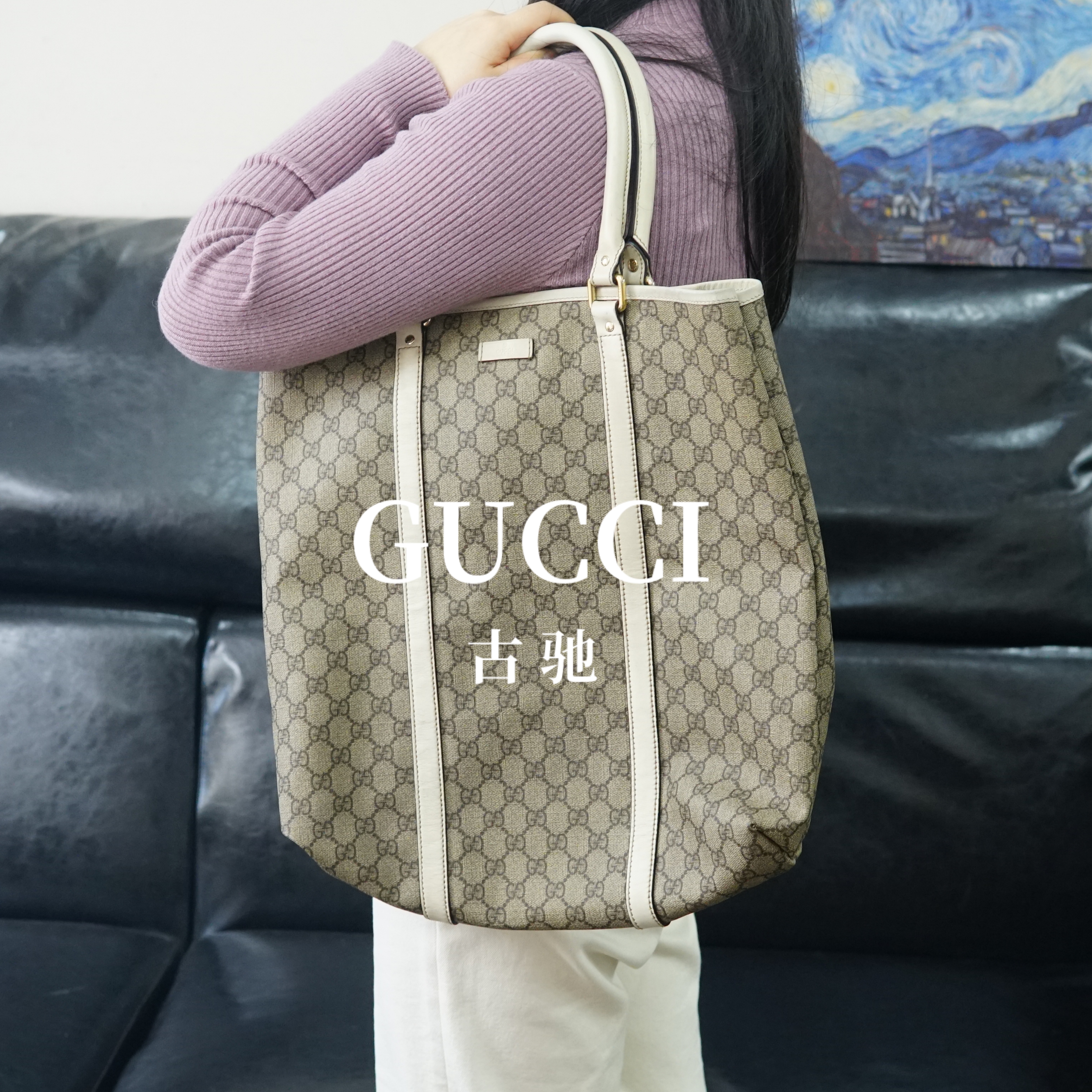 95新 GUCCI/古驰 老花单肩包/FYBB12625054/5054