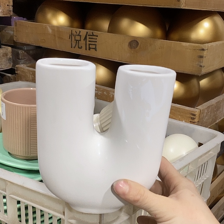 陶摆件陶盆有孔 瑕疵介意勿拍