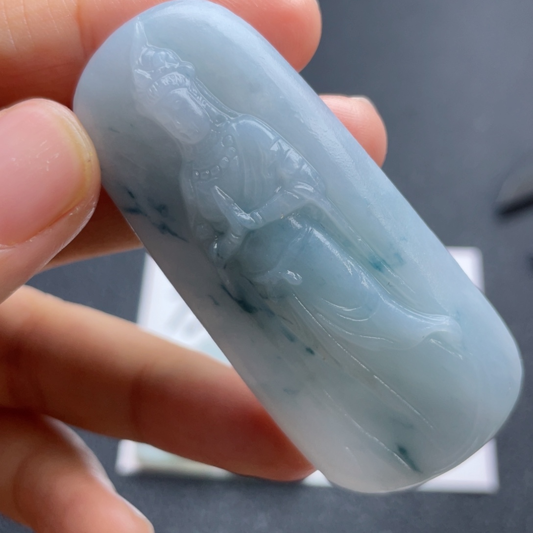 定制翡翠未镶嵌翡翠吊坠
