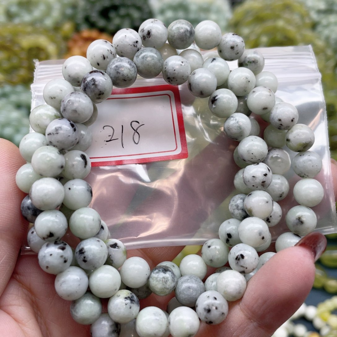 未镶嵌蛇纹石玉手串?***?