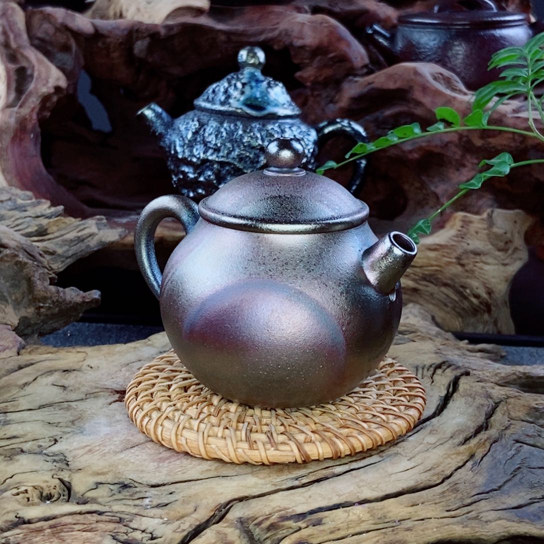 泽*湖建水紫陶柴烧茶具