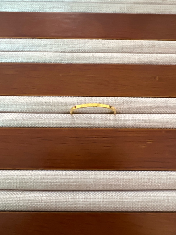 克重0.45 21号 碎冰冰戒指 足金999