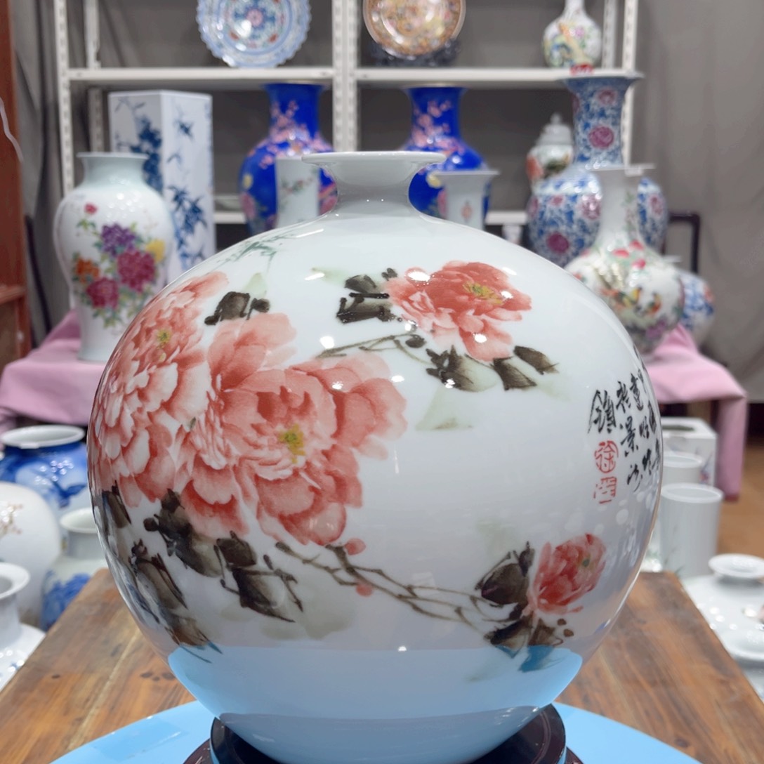 摆件景德镇陶瓷花瓶
