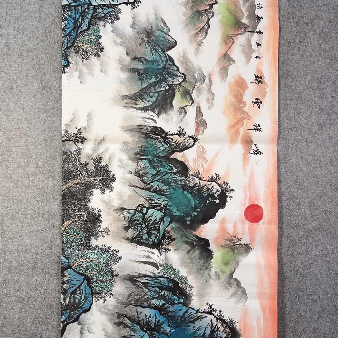 国画718 花鸟在此鸣叫时的鸣叫和