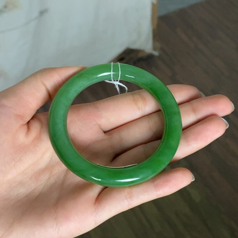 【闪购商品】未镶嵌手镯和田玉（碧玉）