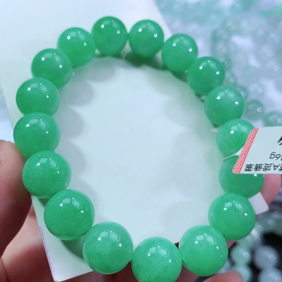 翡翠手链未镶嵌卡12