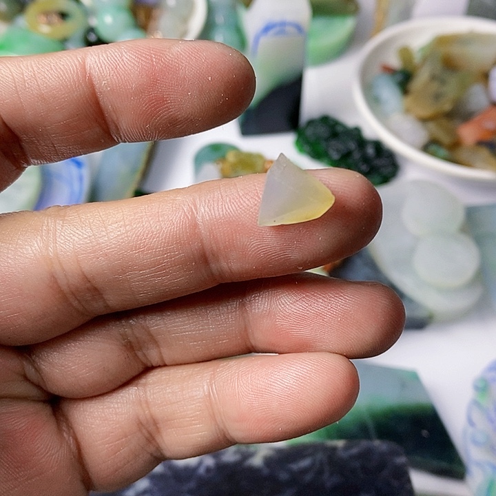 翡翠散珠天然翡翠A货