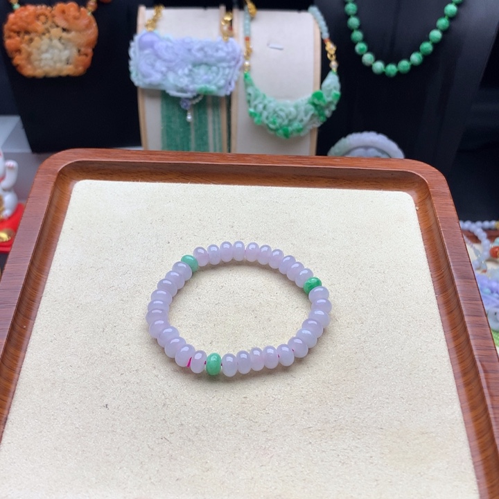 翡翠手链未镶嵌翡翠手串