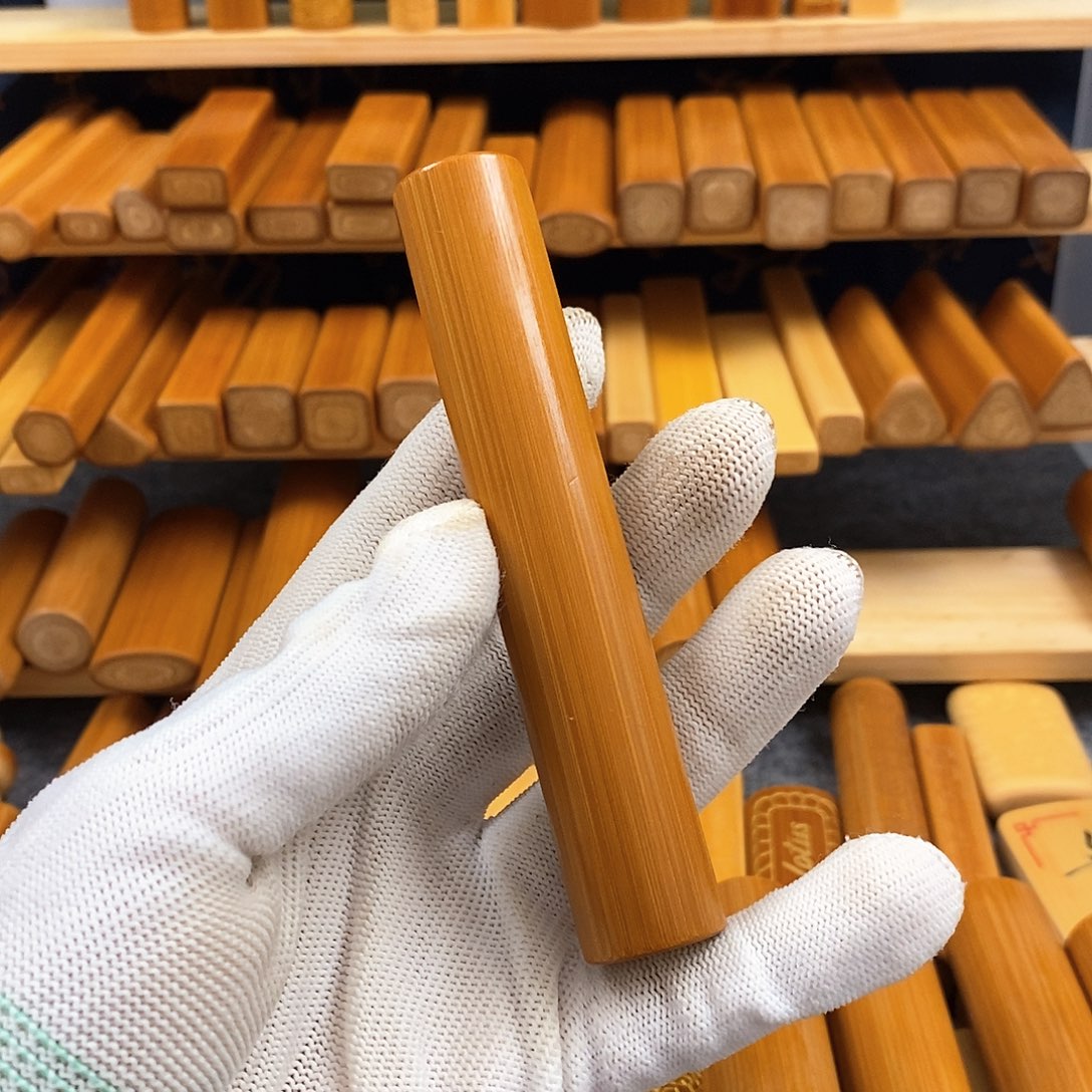 竹实心竹红皮圆柱中长款