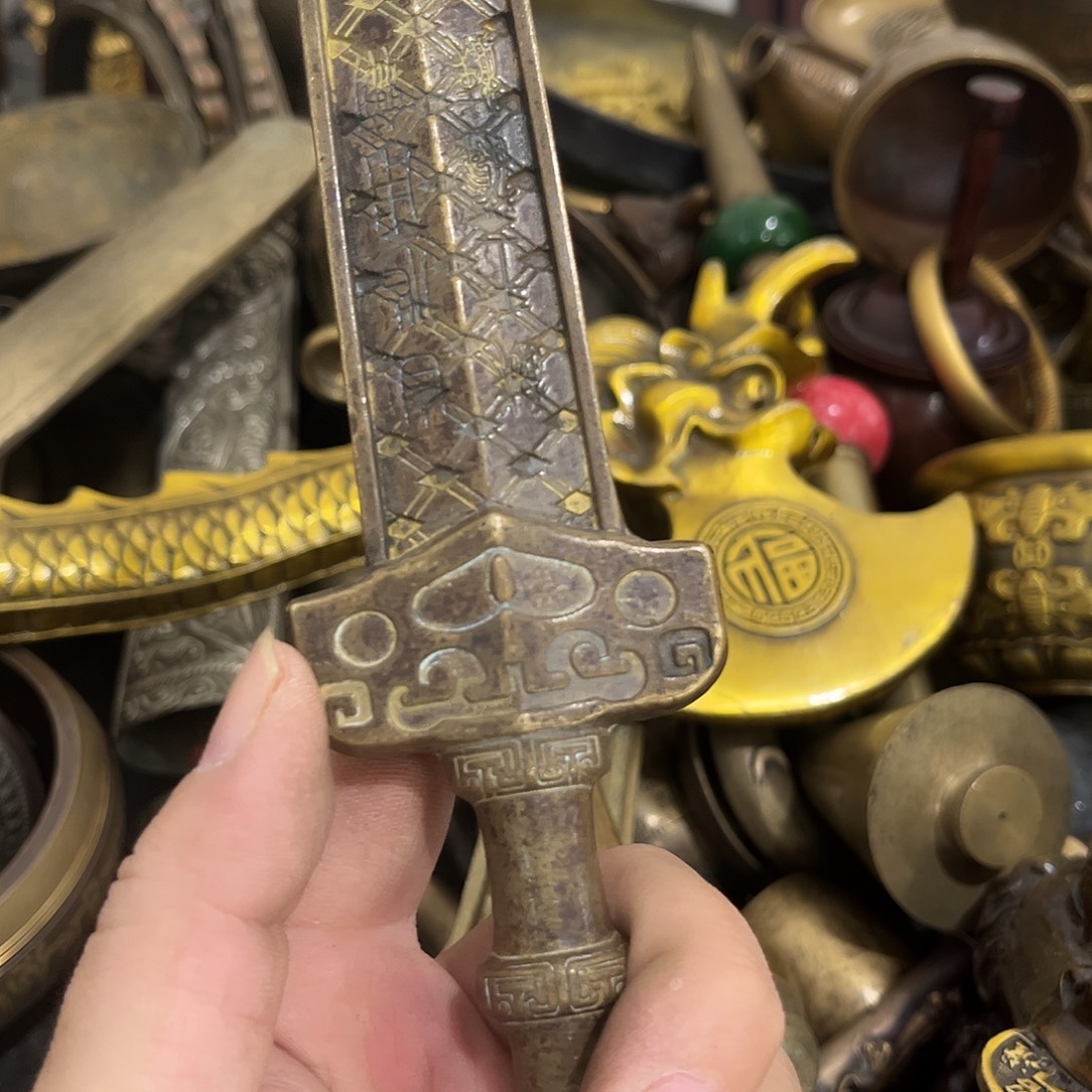 心***。闪电购铜摆件工艺品