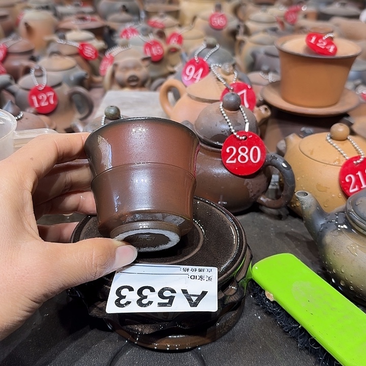 紫砂茶壶坭兴陶柴烧