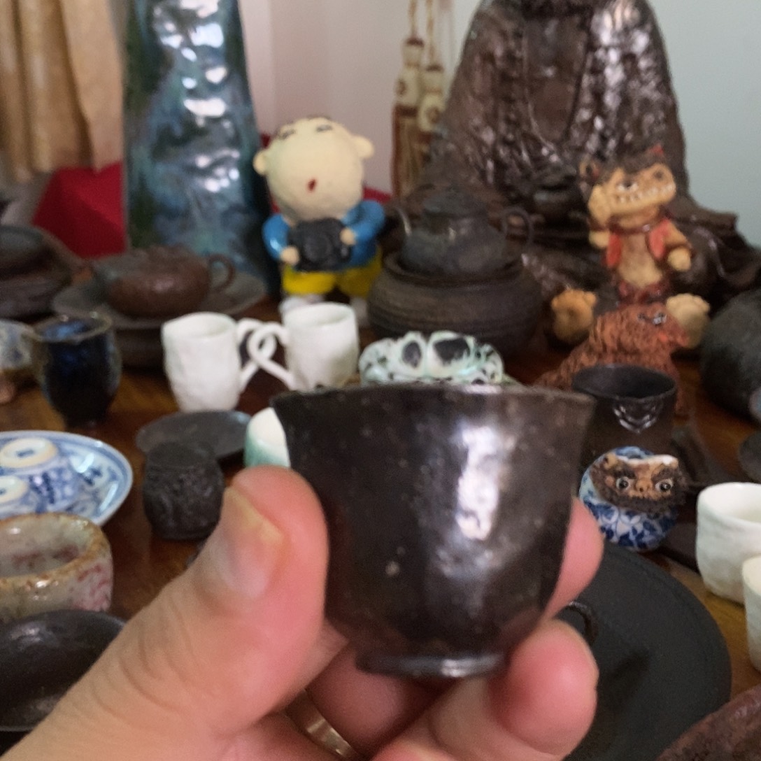 手工制作柴烧茶具