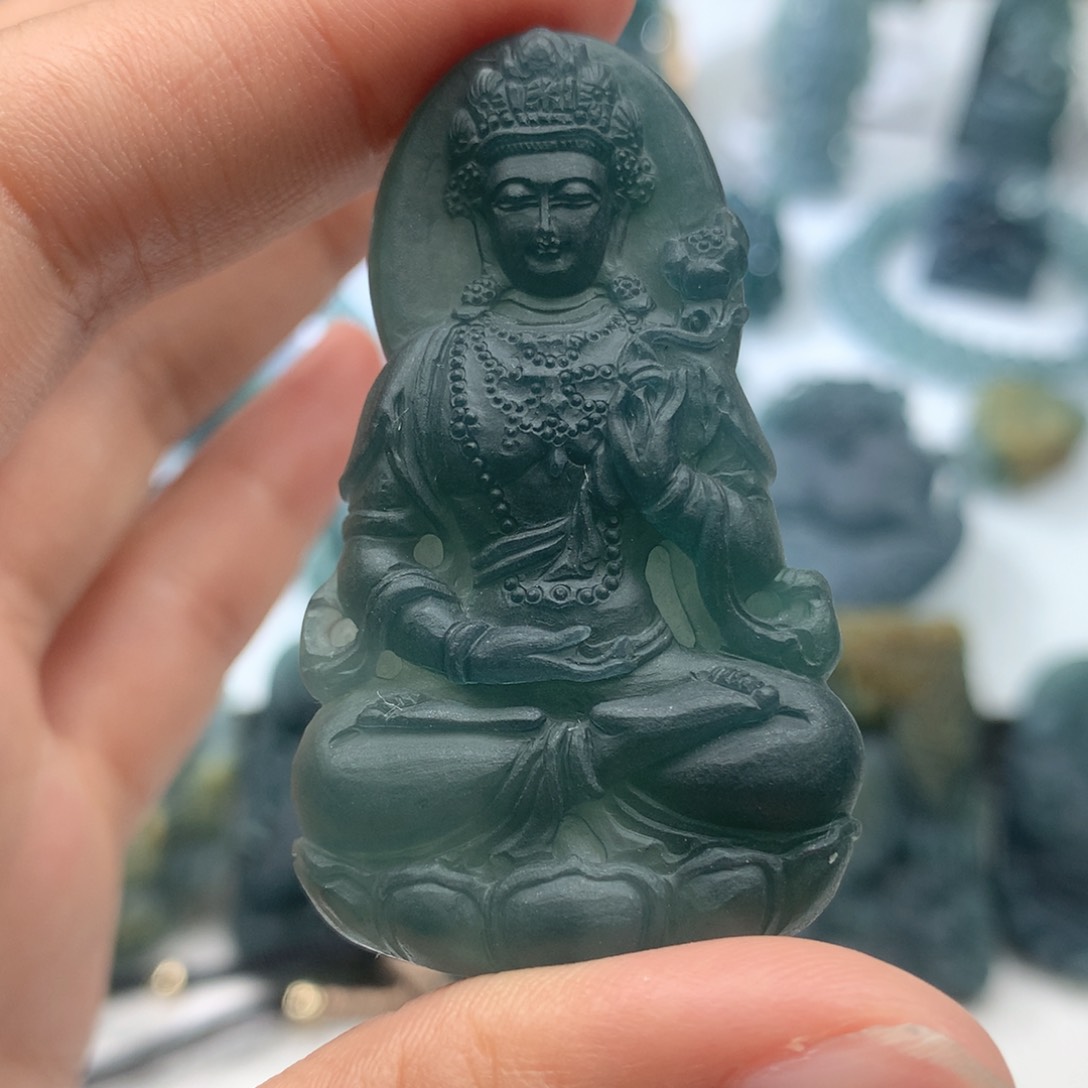 定制翡翠未镶嵌毛货不退不换