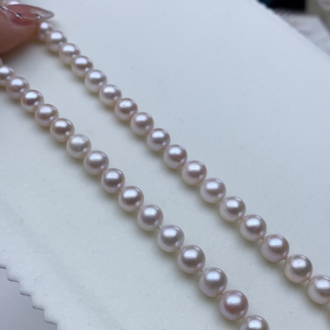 淡水珍珠颈饰银S925镶嵌➕8高品