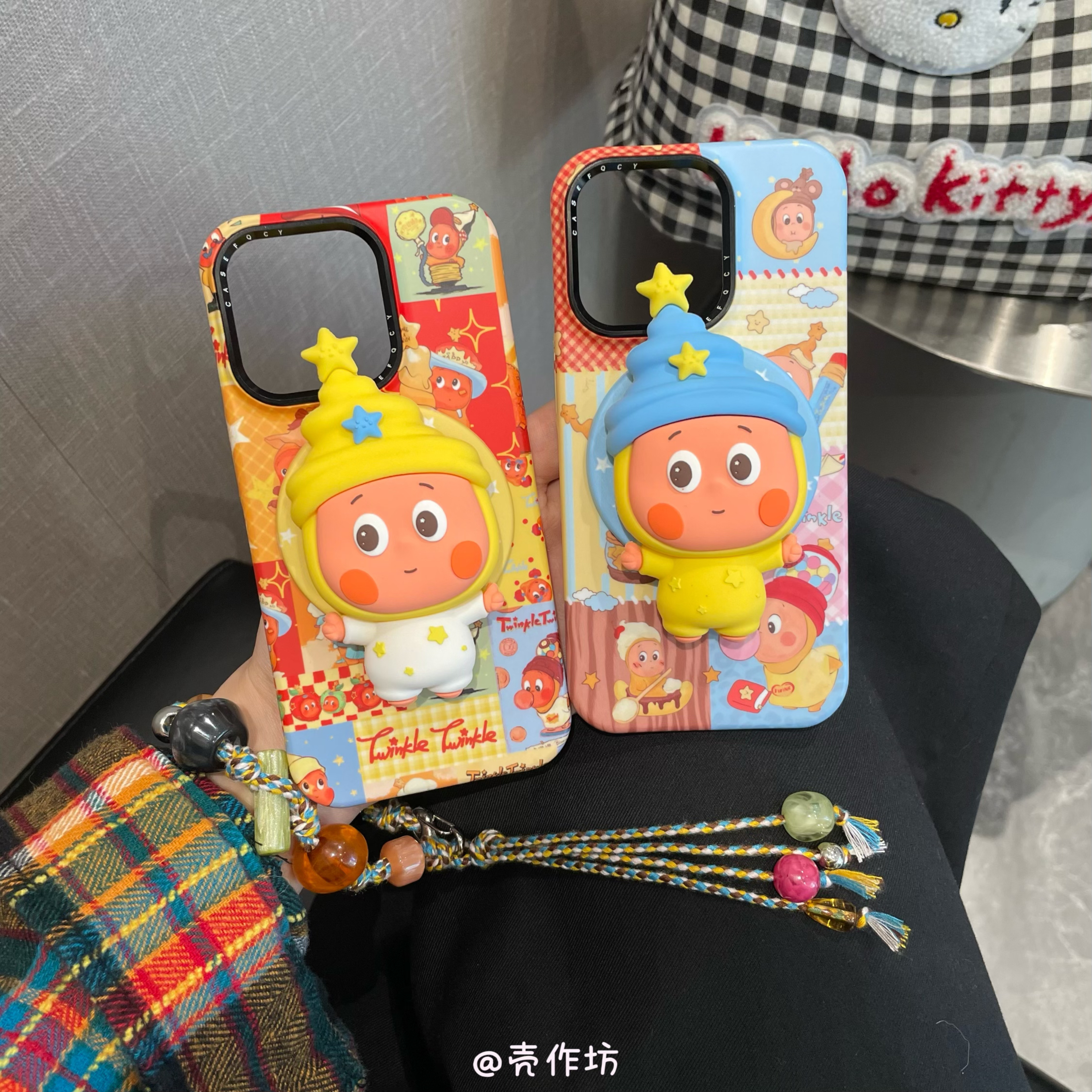 可爱立体星星人适用iPhone17promax/16/15/14防摔菲林创意手机壳