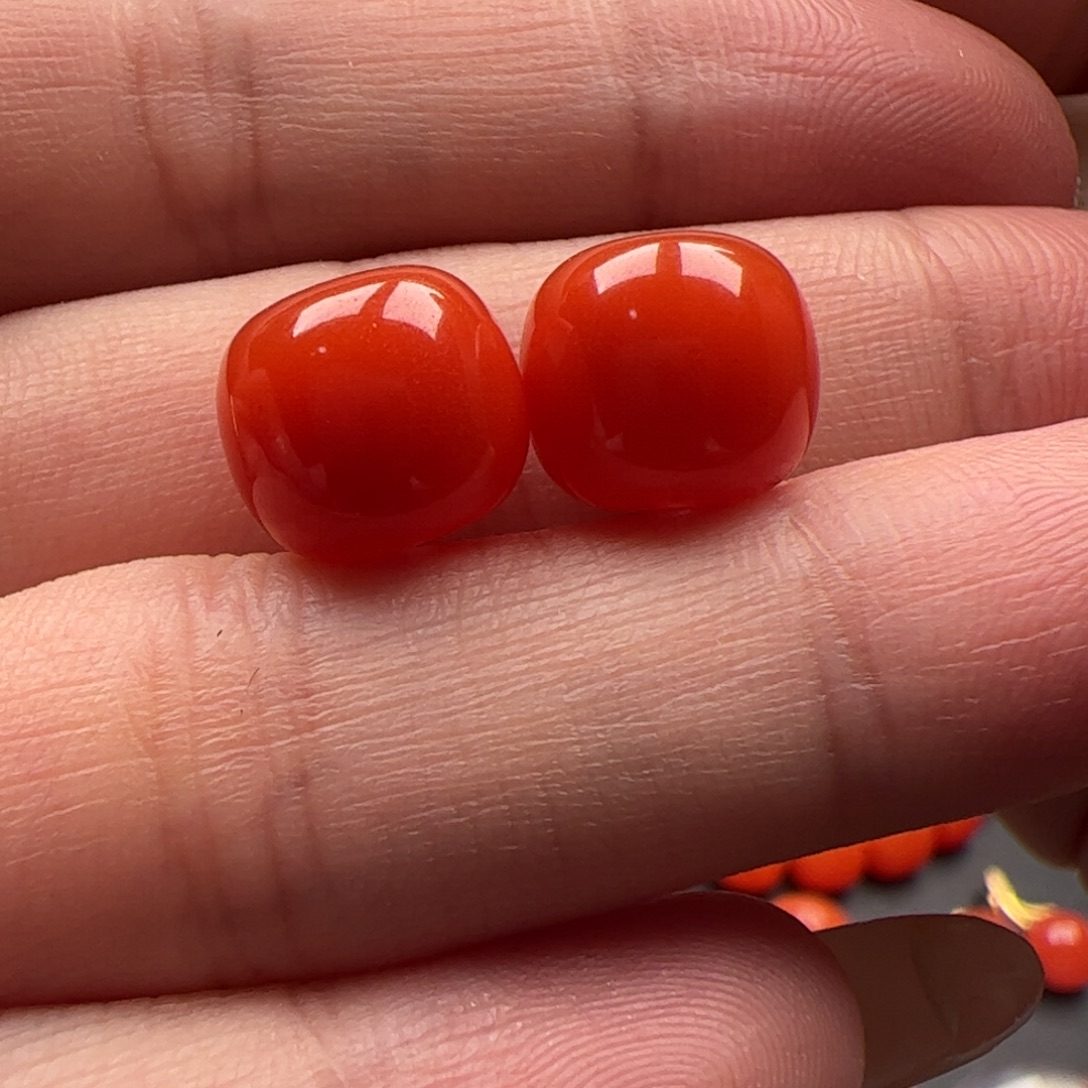 仁***朵未镶嵌老型10mm南红玛瑙