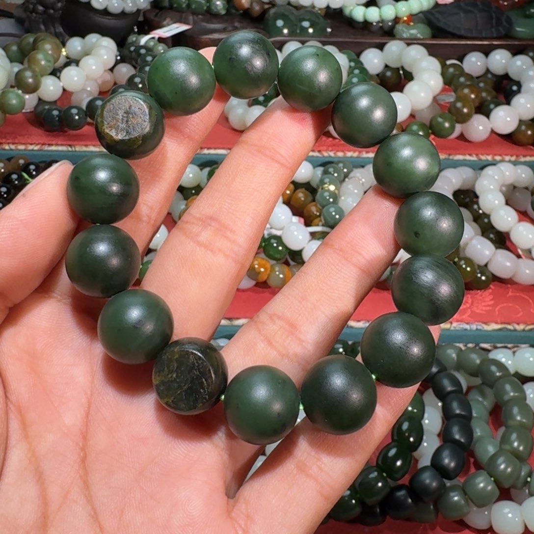 冲***和田玉未镶嵌手链