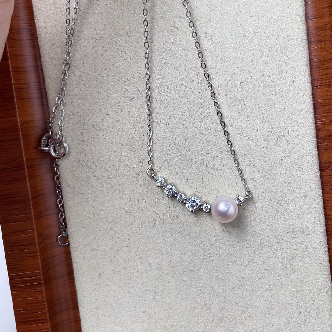 海水珍珠吊坠(不含链)银S925镶嵌