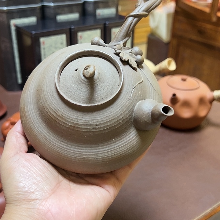 【闪购商品】鑫**手工葫芦砂铫壶老岩泥大约500-550