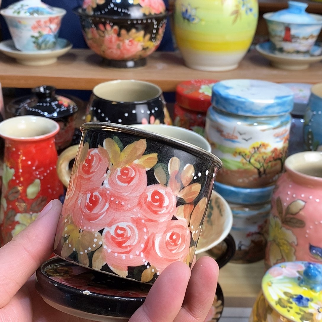 瓷片手绘陶瓷超香超赞