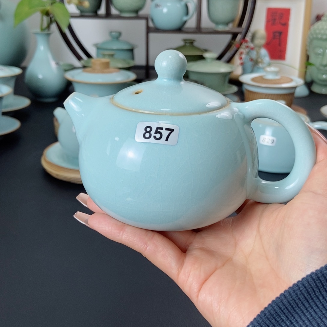 微瑕天青西施壶857号