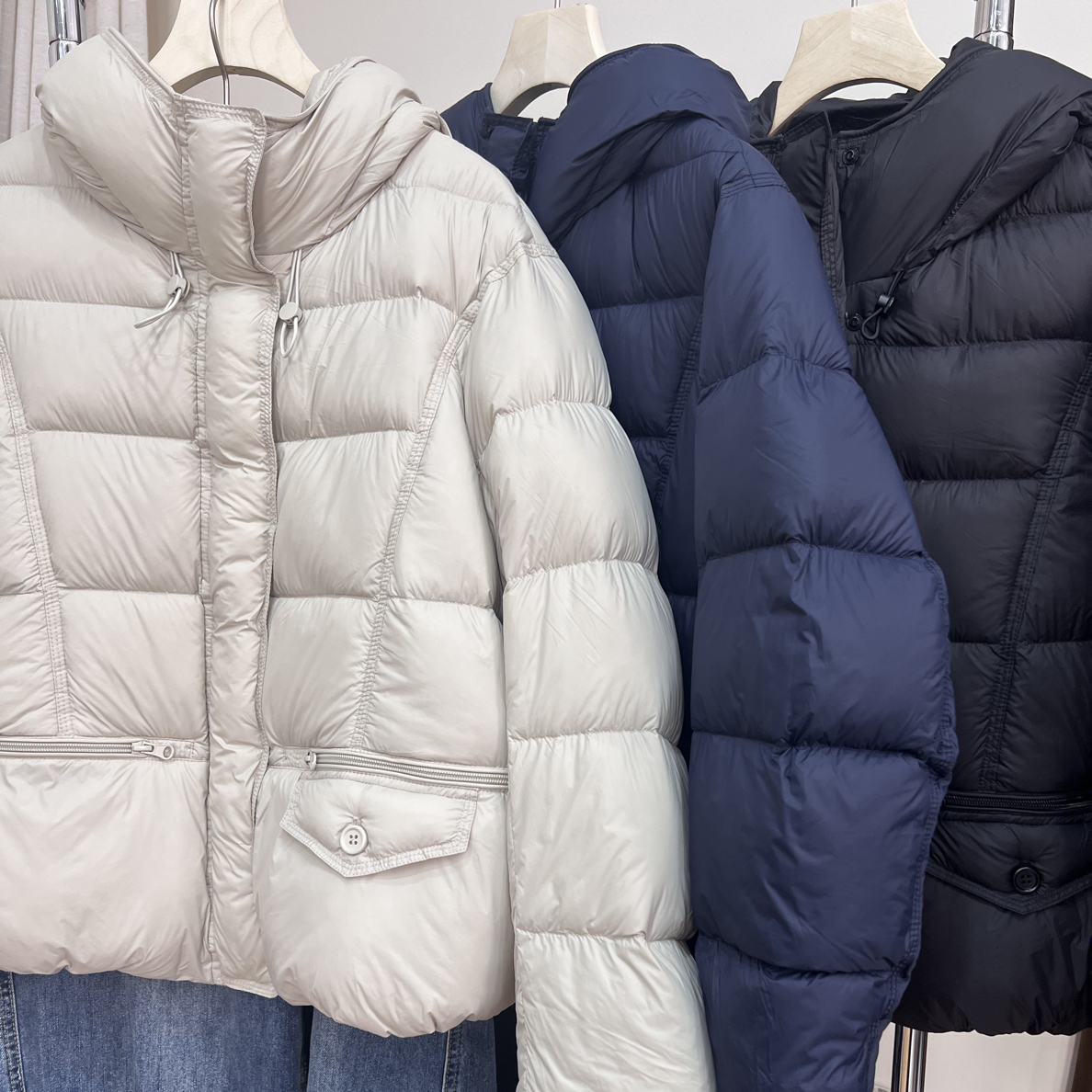 25年冬新 Su 【冬·日光】宽松型 女款 连帽白鸭绒 保暖百搭 下雪天