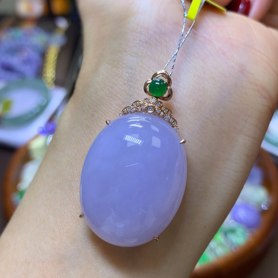 【闪购商品】翡翠颈饰18K金镶嵌翡翠