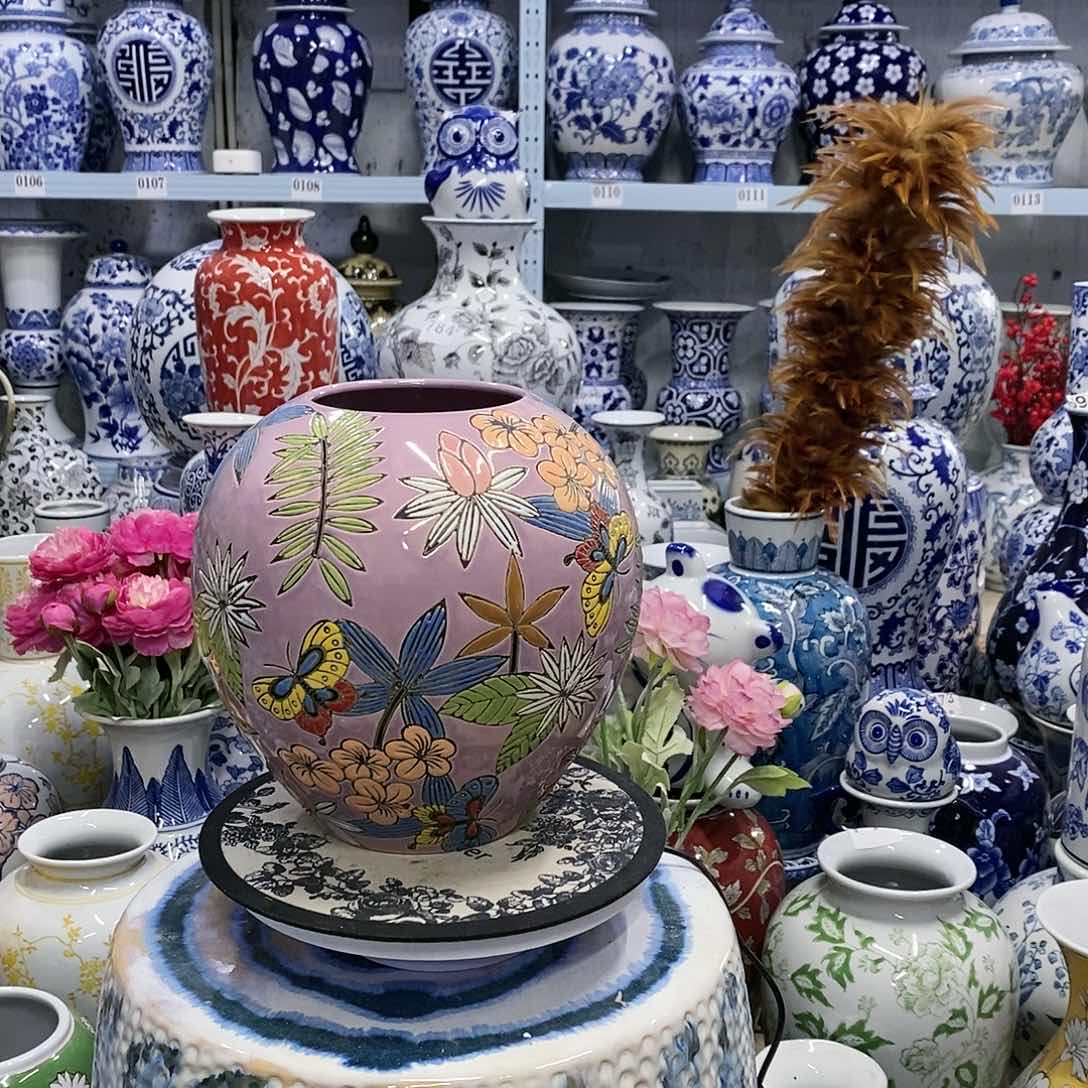 【闪购商品】摆件彩釉堆料花瓶瓷器…………………………