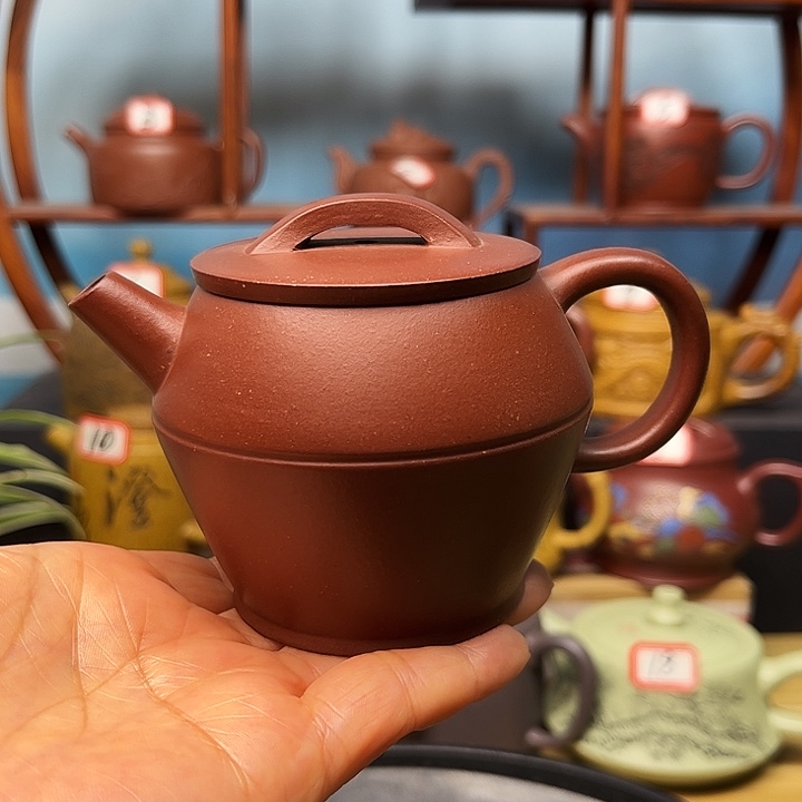 紫砂茶壶微瑕不带证书礼盒180cc