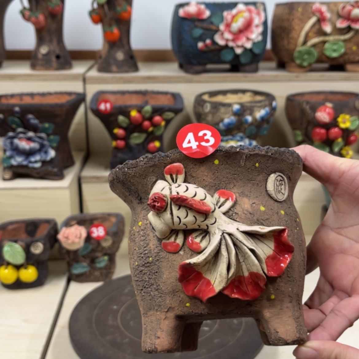 【闪购商品】紫砂花盆43号  口径11外高12