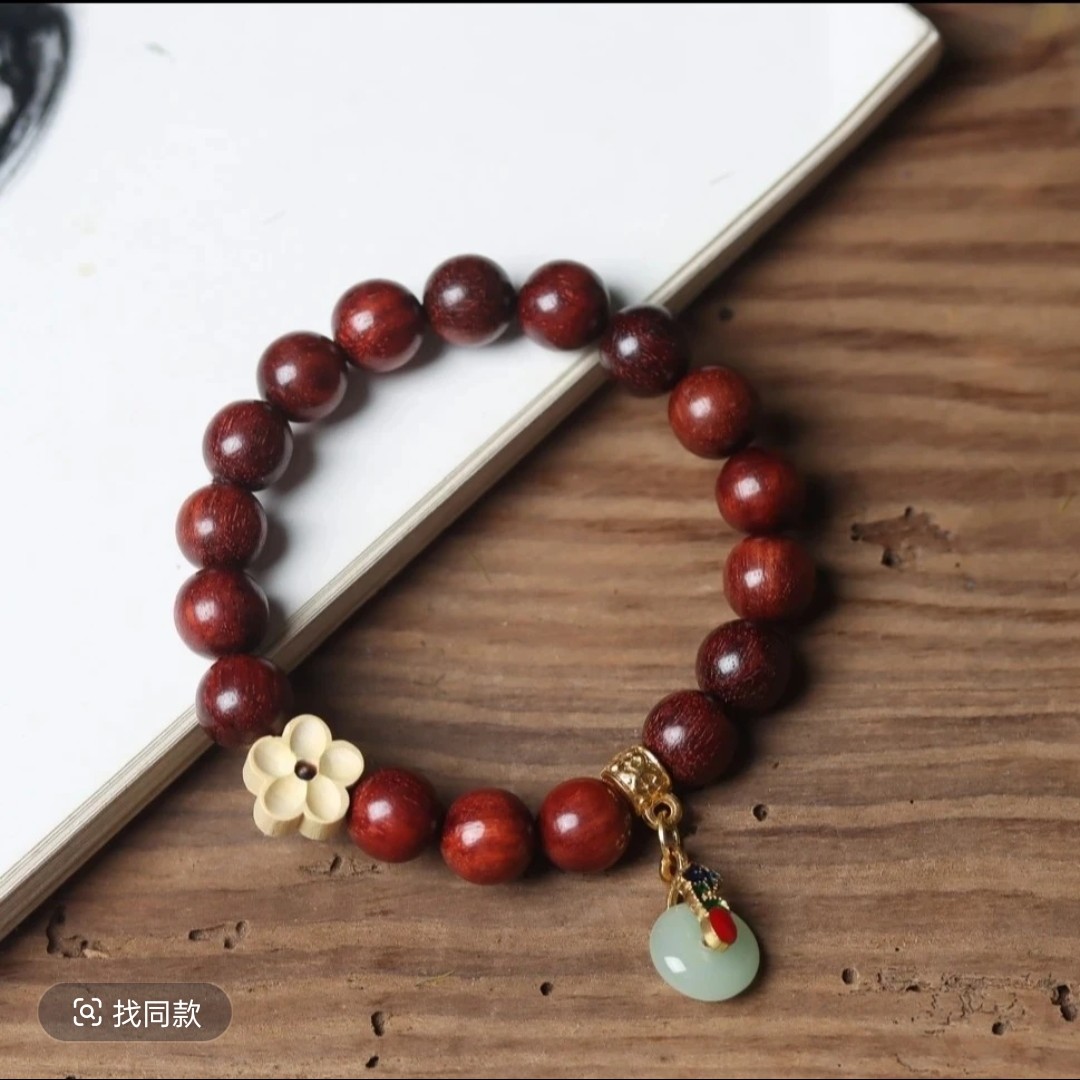 紫檀0.8m带配饰单圈   009