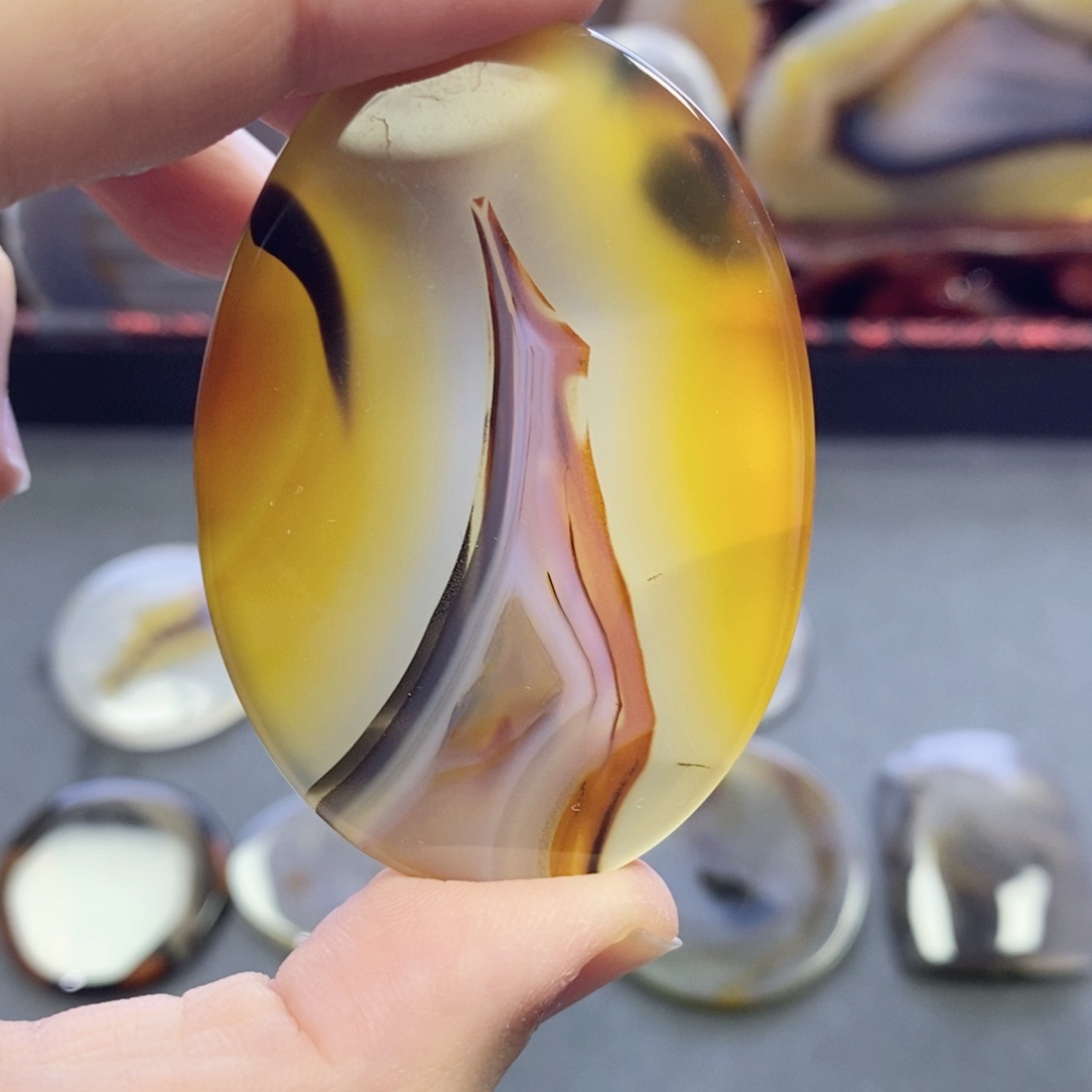 玛瑙/玉髓颈饰未镶嵌编号47