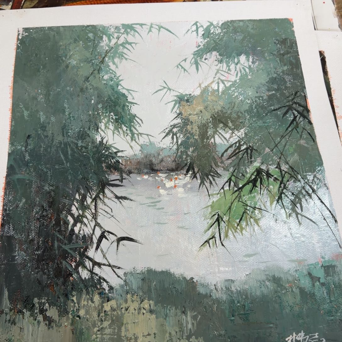 油画我的小伙伴都在