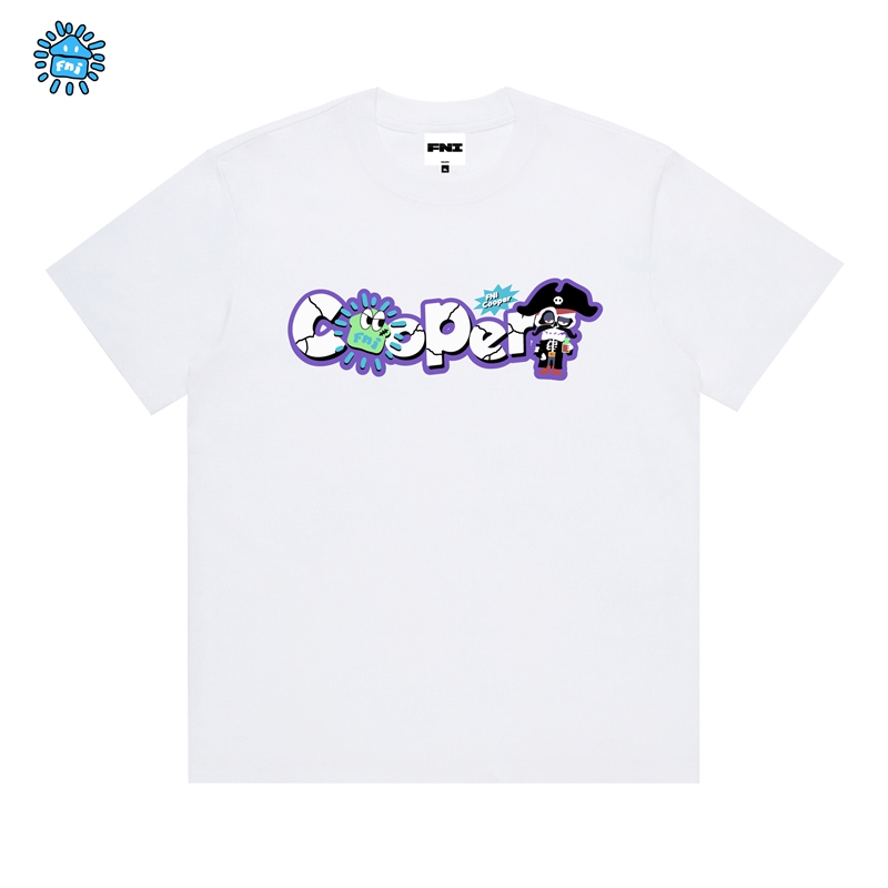 FNI Cooper系列（海盗船长基础）卡通趣味纯棉短袖男女t恤新款光变