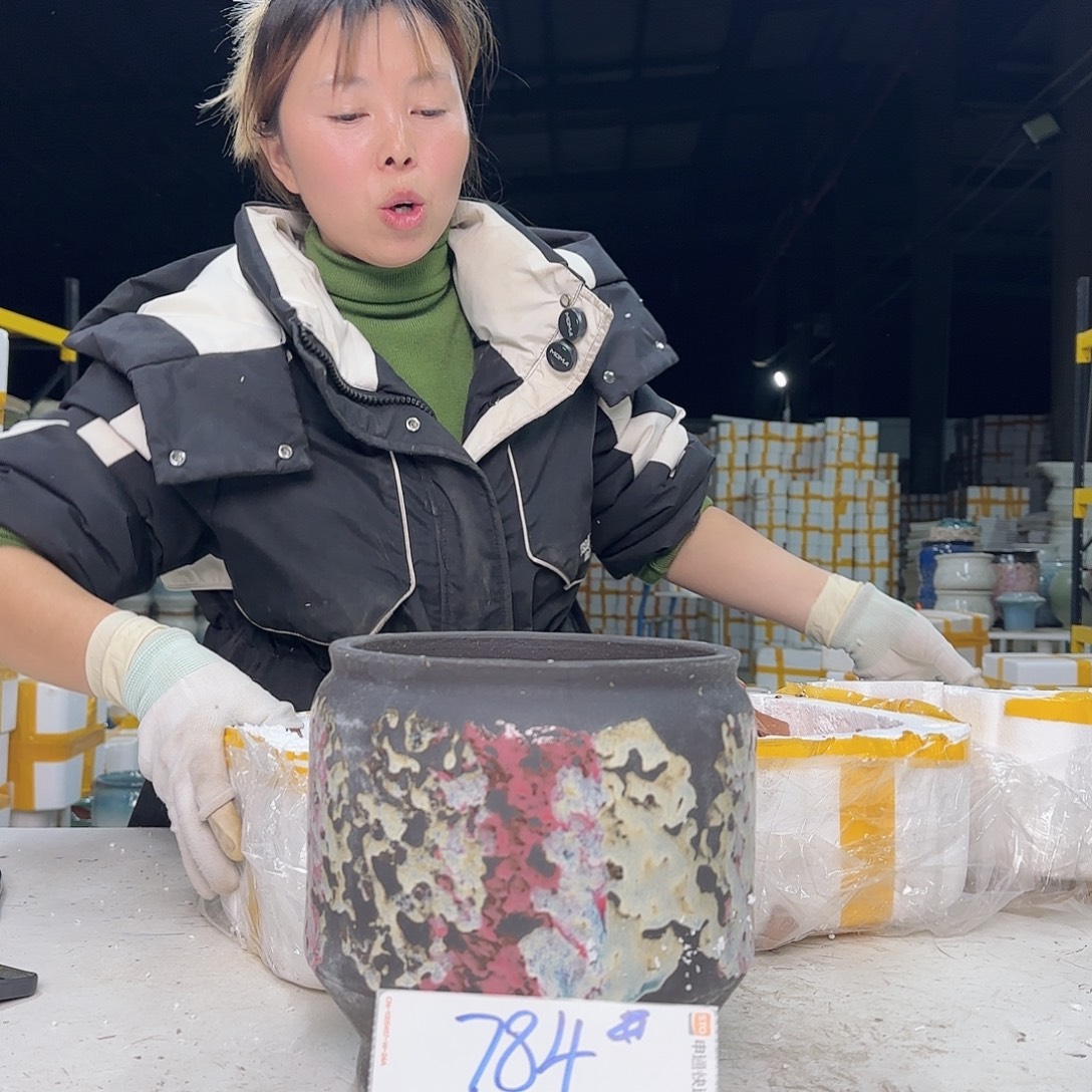 紫砂花盆云上花盆直播1223-784