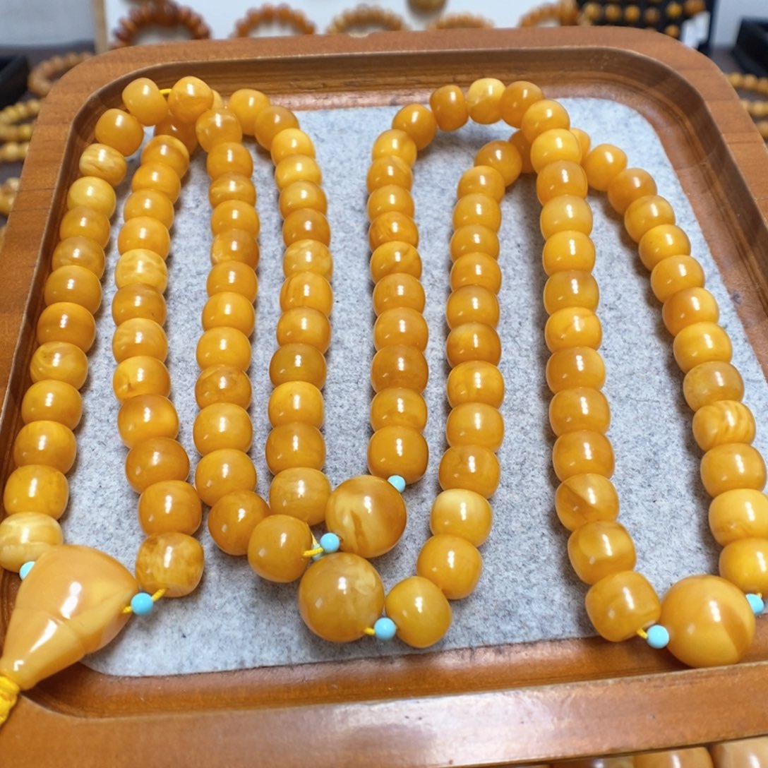 蜜蜡手串未镶嵌蜜蜡