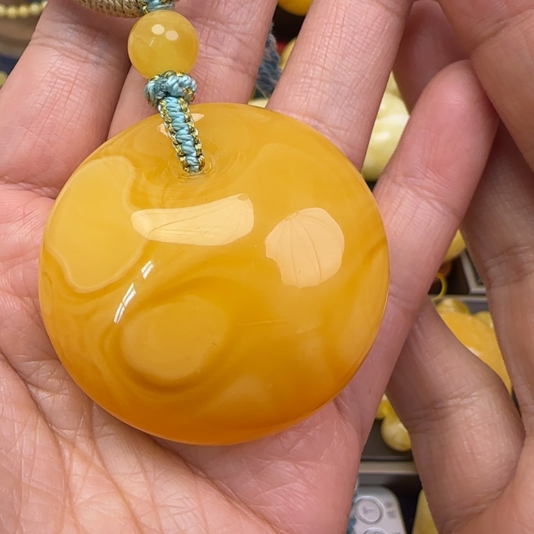蜜蜡颈饰未镶嵌天然蜜蜡