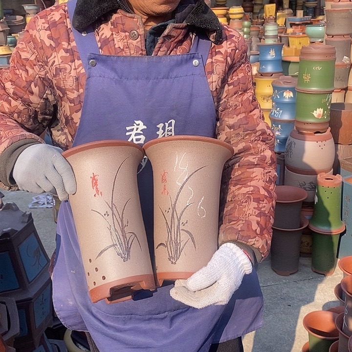 紫砂花盆紫砂花盆