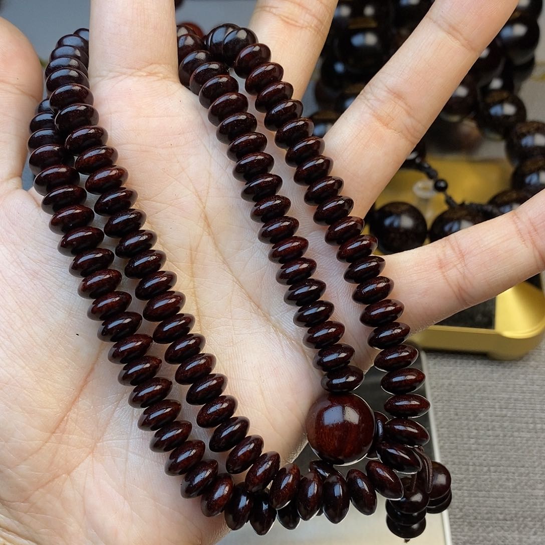 檀香紫檀（小叶紫檀）算盘珠