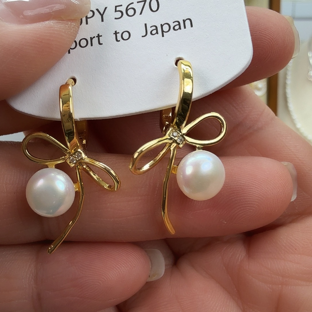 未镶嵌耳饰淡水珍珠