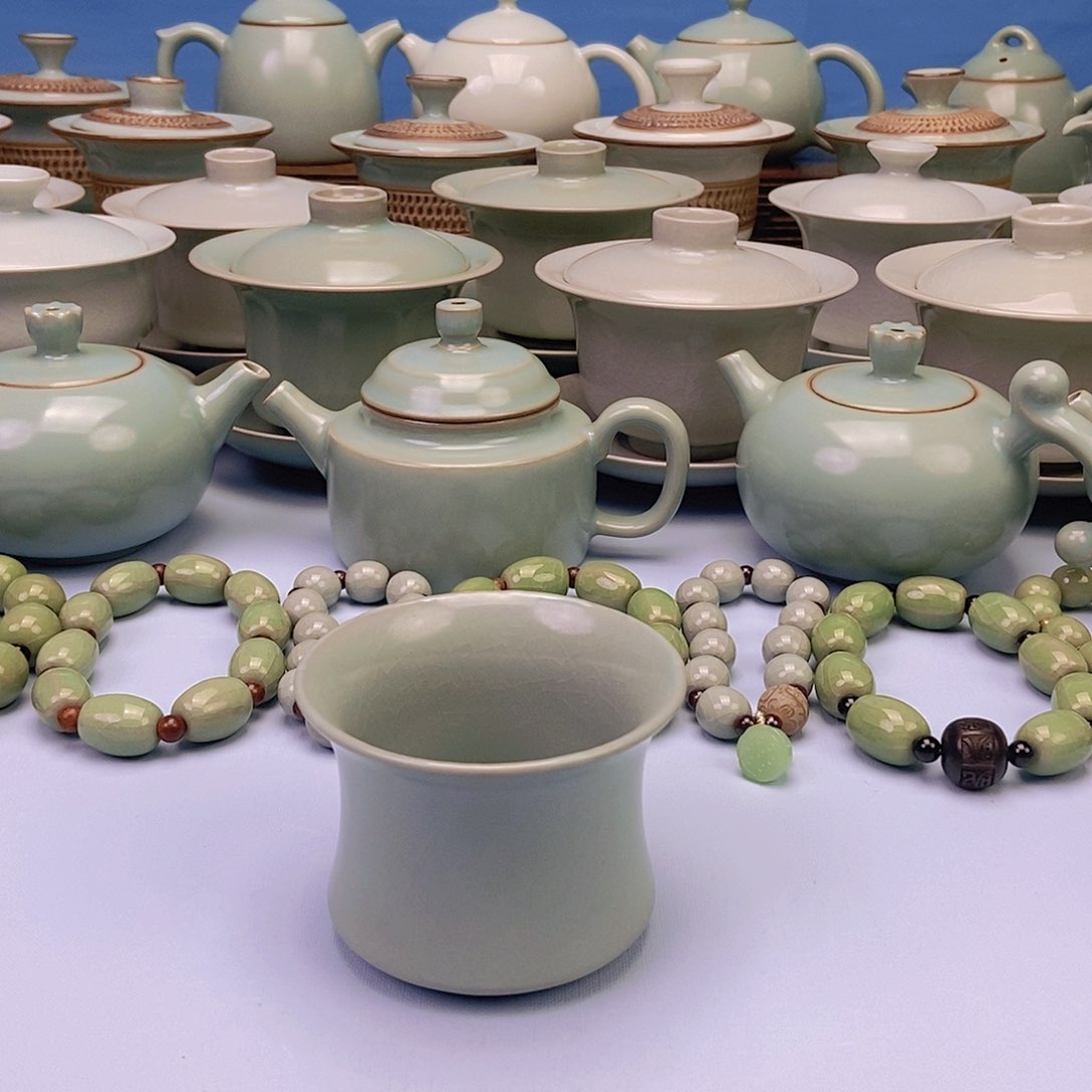 杯仿古束腰杯原矿原釉原产地