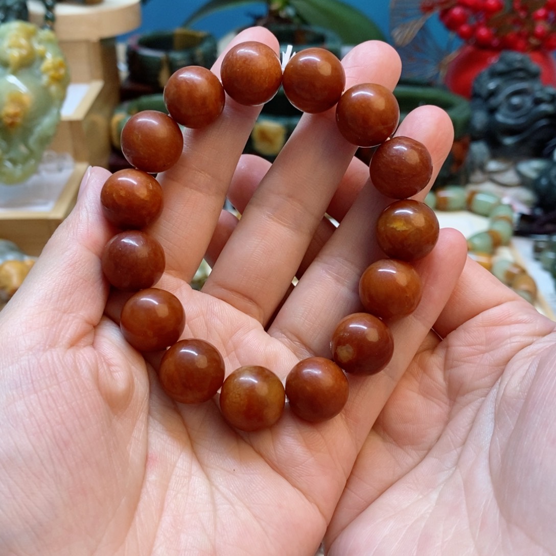 蛇纹石玉手串未镶嵌