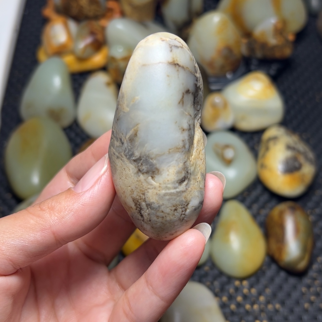 和田玉未镶嵌挂件A33