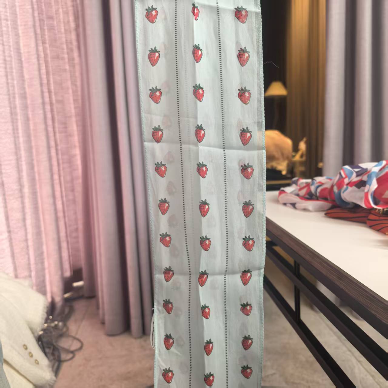 不支持退换/围巾女士保暖时尚夏季双层印花围脖秋冬