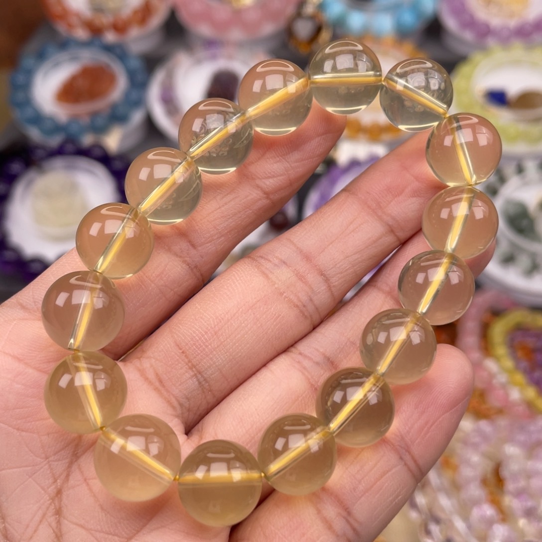 水晶手链未镶嵌黄水晶